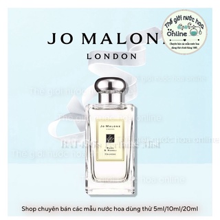 -𝗡𝗲𝘄- nước hoa dùng thử jo malone basil & neroli 𝗣𝗲𝗿𝗳𝘂𝗺𝗲'𝟬𝟭𝗦𝘁𝗼𝗿𝗲