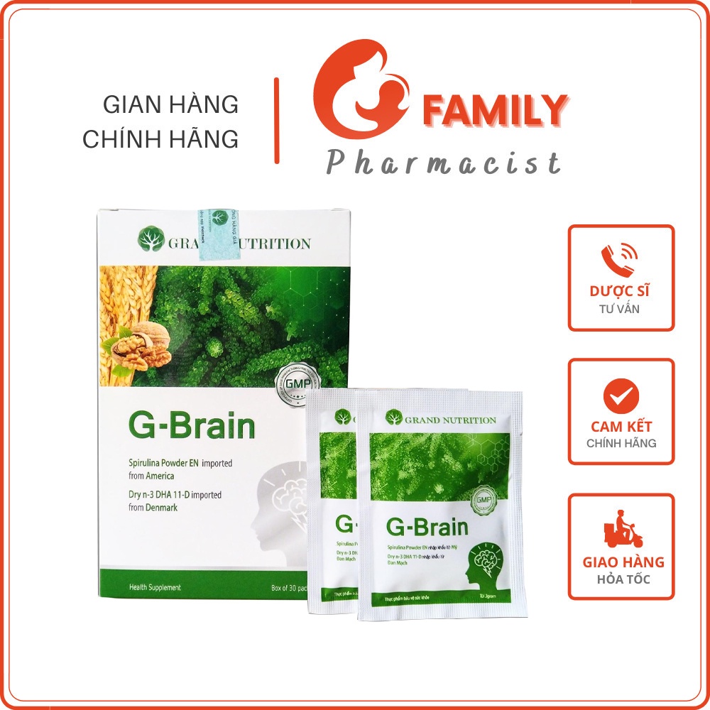 Cốm trí não G-BRAIN - Bổ sung DHA & Vitamin tăng cường phát triển não nộ