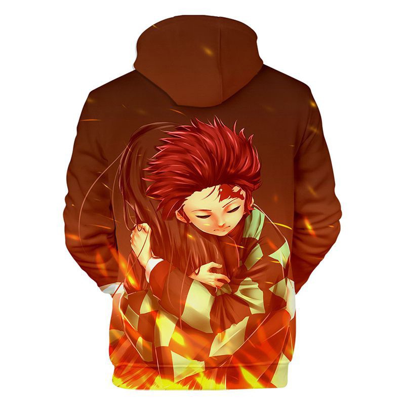 Áo Hoodie In Họa Tiết 3D Hóa Trang Nhân Vật Anime Demon Slayer:Kimetsu No Yaiba