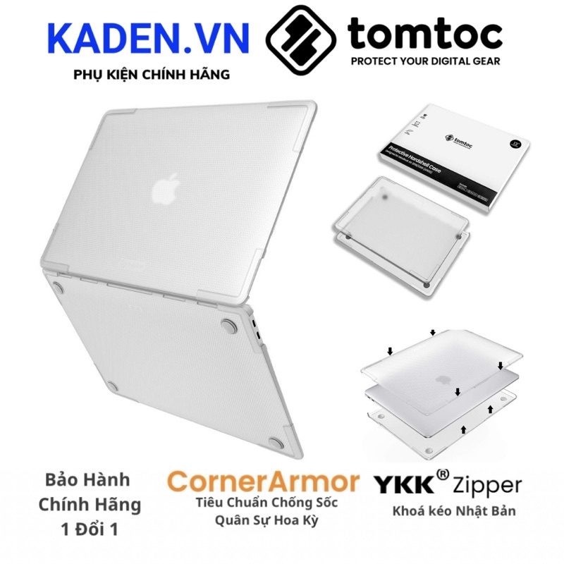 Ốp cao cấp chống sốc tomtoc (usa) hardshell slim for macbook air 13 2020