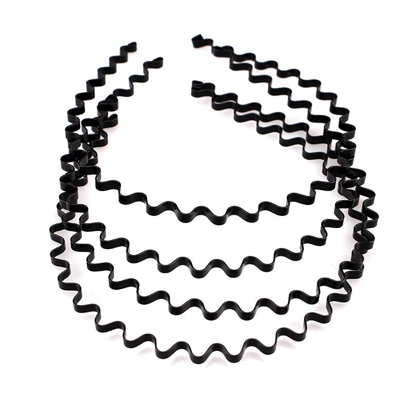 Cài tóc gợn sóng màu đen hợp thời trang cho nam nữ