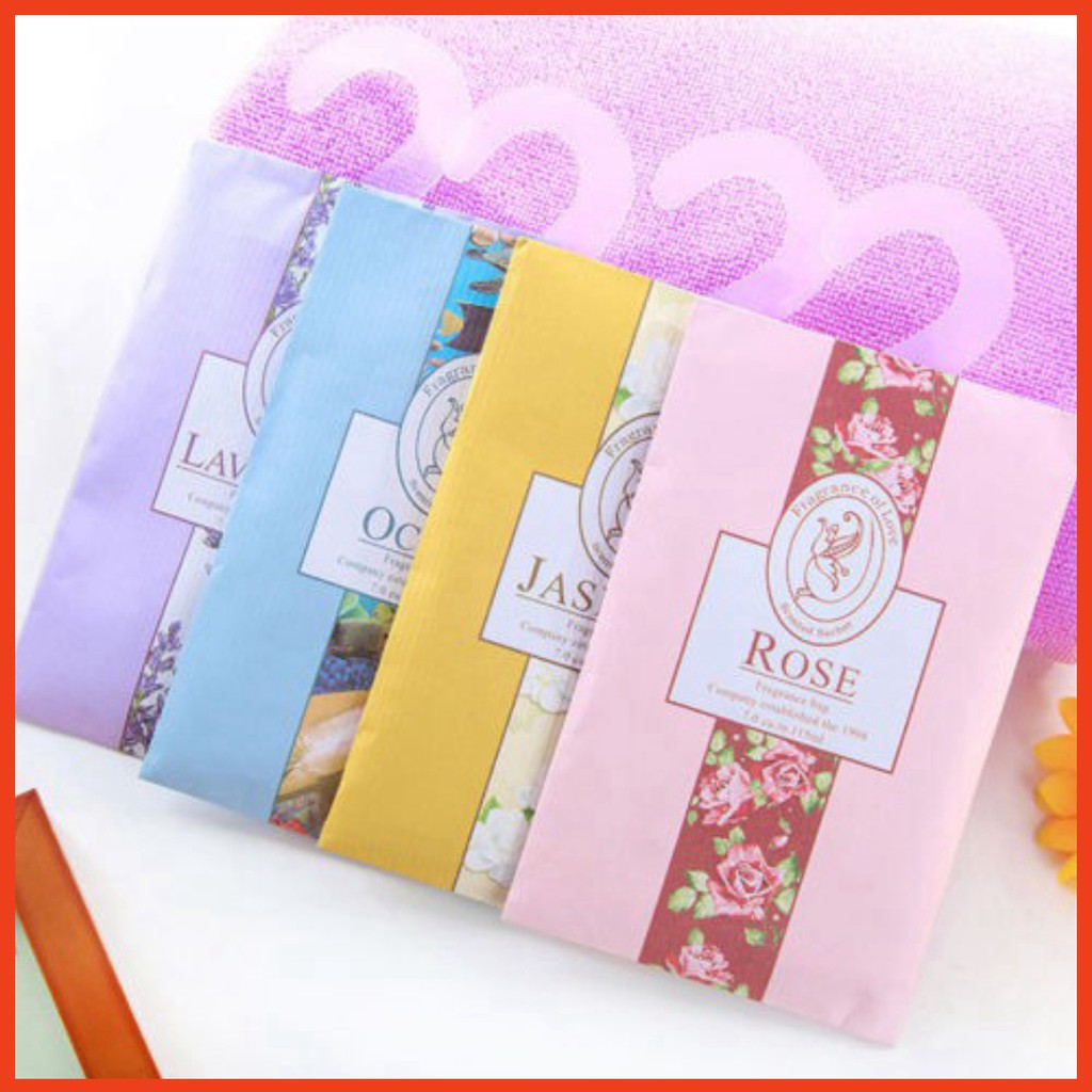 Combo 5 Túi Thơm hương hoa thiên nhiên treo tủ quần áo, ô tô