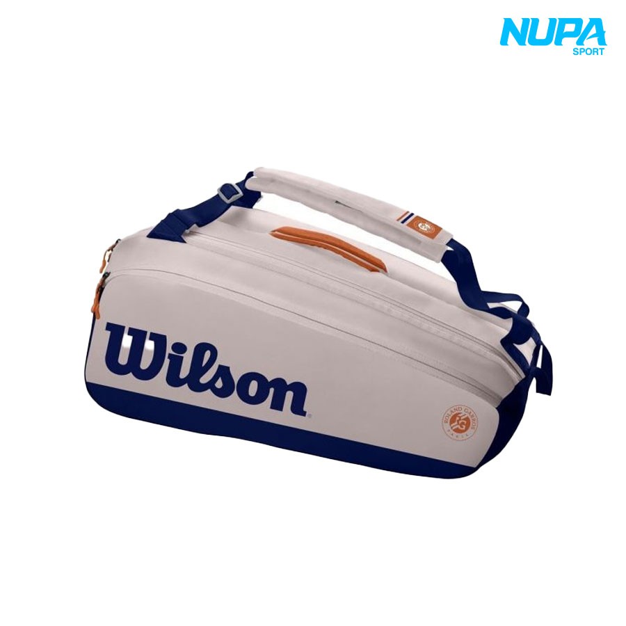 [TÚI TENNIS WILSON] Túi Tennis Wilson Roland Garros Premium 9 Pack | NUPA SPORT