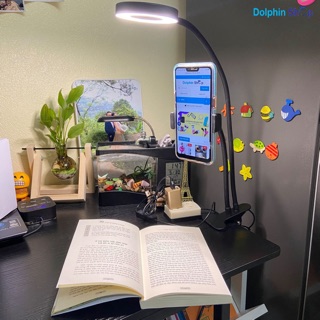 Đèn livestream, đọc sách kẹp bàn tiện lợi, chắc chắn