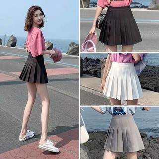 Chân váy xếp ly Hàn Quốc - Chân váy tennis trơn, kẻ
