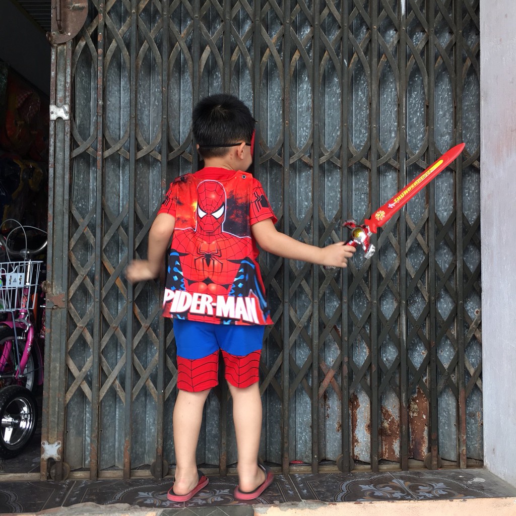 Quần Áo Người Nhện - Siêu Nhân Cho Bé. Có Size Từ 10 - 30kg