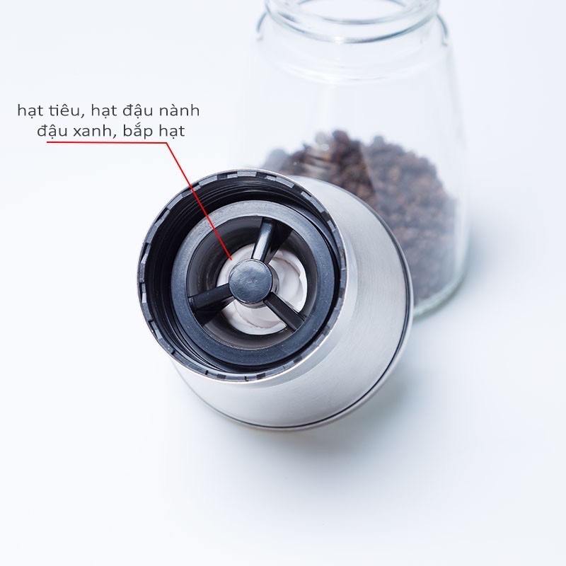 [XẢ RẺ] Lọ xay tiêu thuỷ tinh nắp inox cực xịn | BigBuy360 - bigbuy360.vn