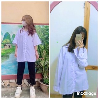 áo trắng đi học không túi
