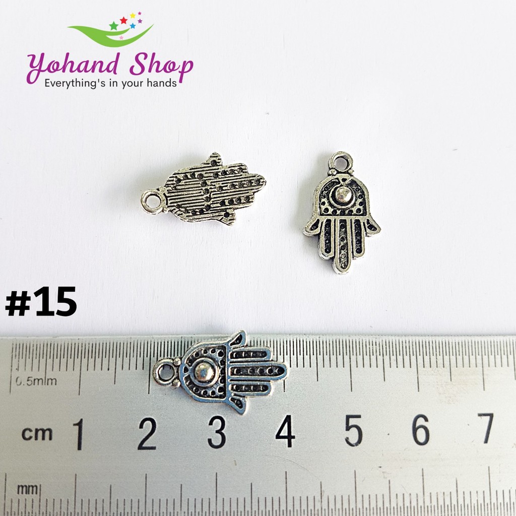 Mặt dây trắng #15 ( gói 10 cái)