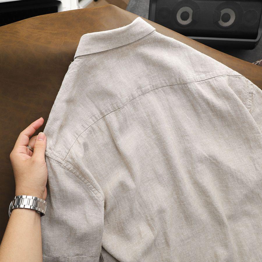 Áo Sơ Mi Novi Ngắn Chất Linen Mỏng Nhẹ Thoáng Mát Form Relaxed - FAPAS