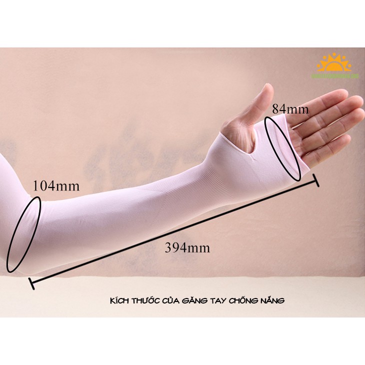 Găng tay chống nắng xỏ ngón hàn quốc