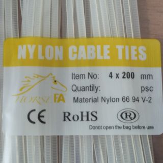 Dây rút nhựa đen & trắng có đủ kích cỡ / chất liệu nhựa polime dẻo dai, bền bỉ chịu lực & chịu nhiệt