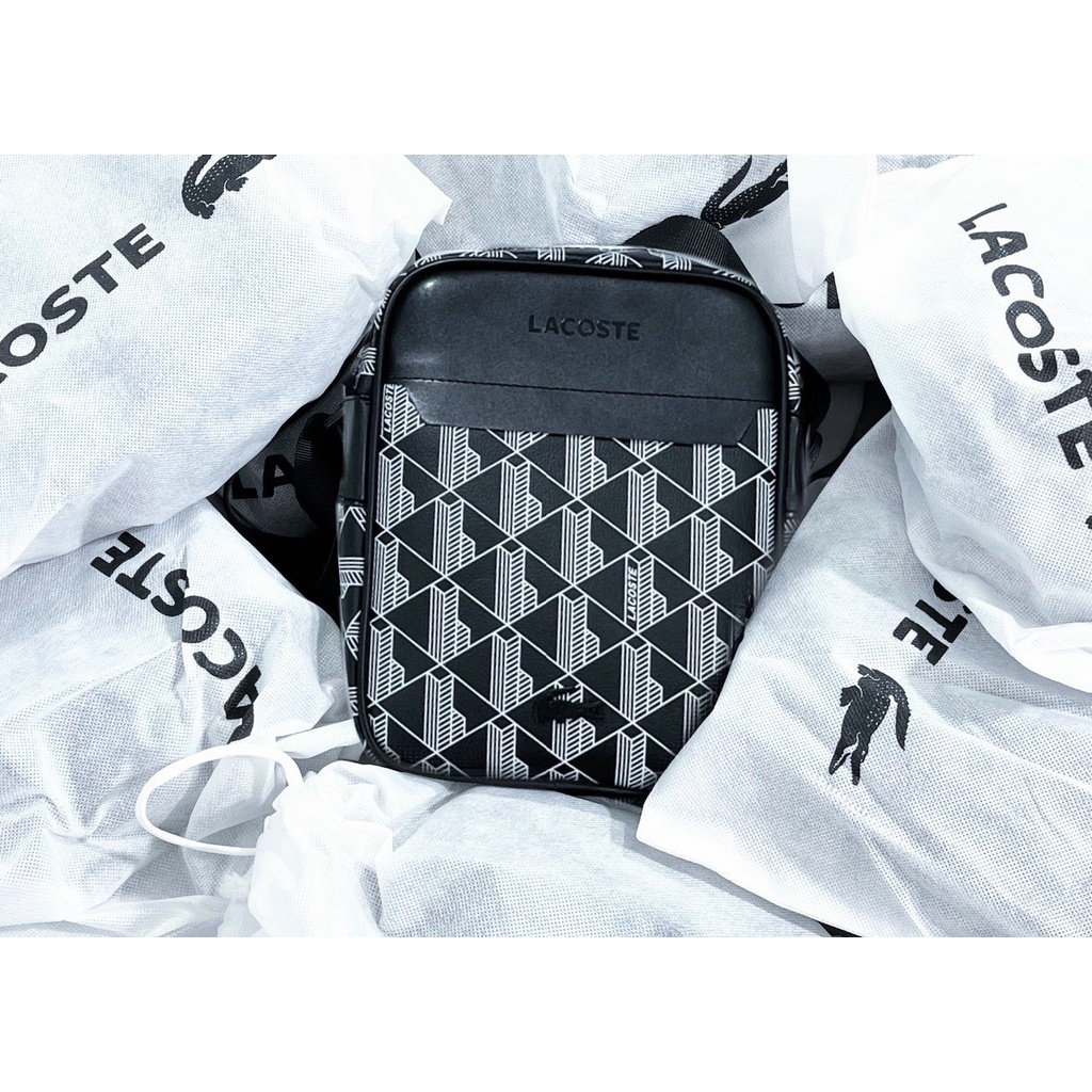 🐊🐊TÚI IPAD VUÔNG LACOSTE 🐊🐊 New 2022, HÀNG CHUẨN STORE, FULL TEM TAG + TÚI VẢI TRẮNG