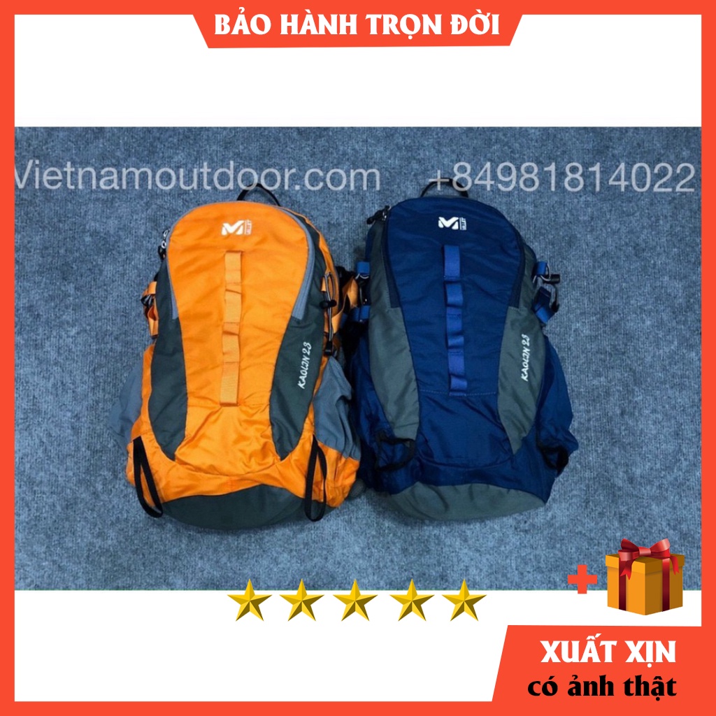 Balo du lịch nam MILLET KAOLIN 23 [ HÀNG CHUẨN AUT.H ] - balo vải dù chống nước nam cao cấp