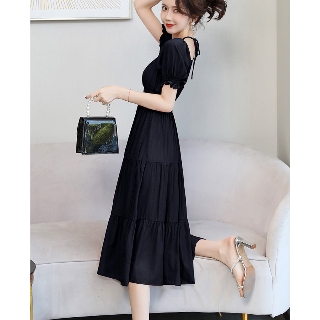 MAXI | ĐẦM MAXI ĐEN TIỂU THƯ
