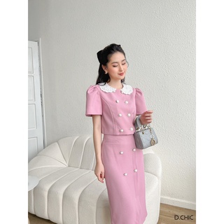 Chân váy bút chì đáp vạt D.CHIC MS: 382655