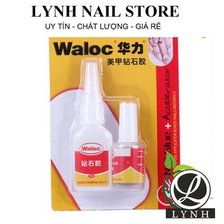[Chính hãng] Keo bê tông, keo waloc gắn móng, đính đá siêu chắc (bộ gồm 2 chai)