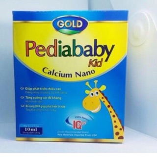 Siro pediababy kid gold Calcium nano bổ sung canxi cho trẻ
