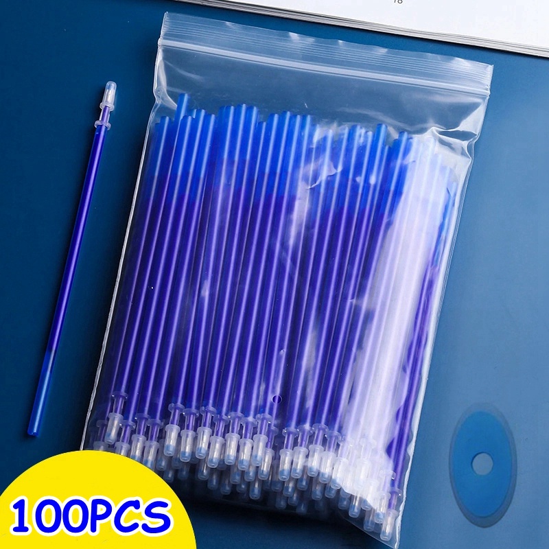 Set 100 Bút Mực Gel Có Thể Tẩy Xóa Được Với Mực Xanh Dương Đen Có Thể Tẩy Rửa Tiện Dụng