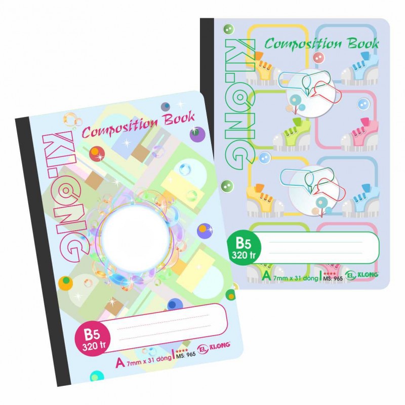 Sổ may dán gáy kute B5 - 320 trang;