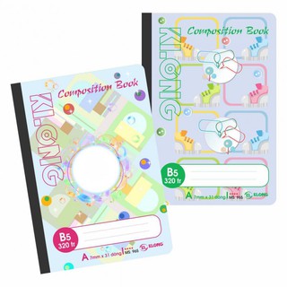 Sổ may dán gáy kute b5 - 320 trang;