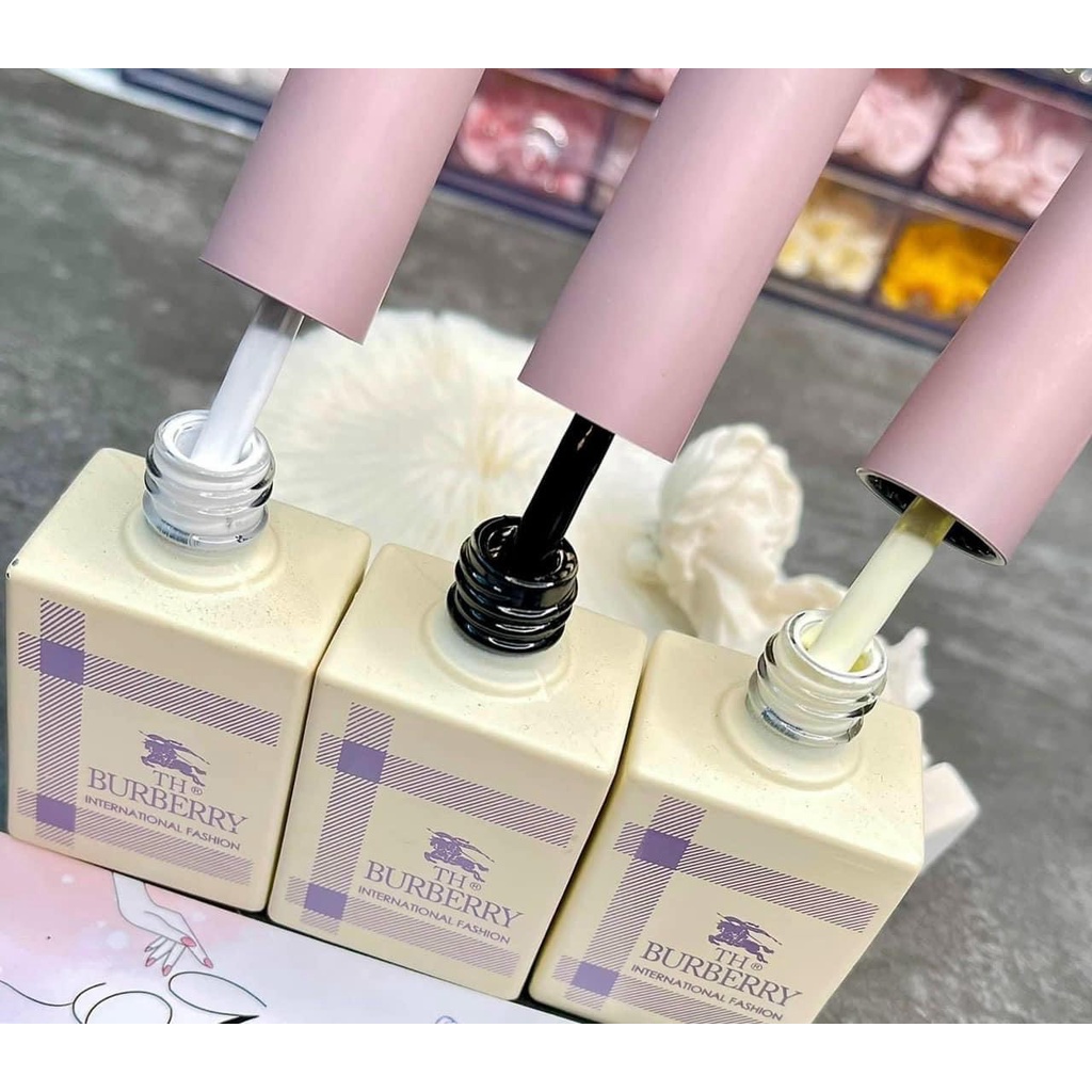 Sơn Gel Lẻ Đen , Trắng , Nước Gạo , Trắng Sữa nail Burberry Siêu Đặc