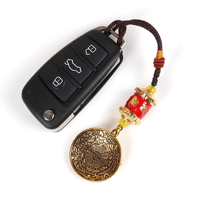 Dây treo kinh luân Cửu cung bát quái chữ Om giải thái tuế tam tai thị phi