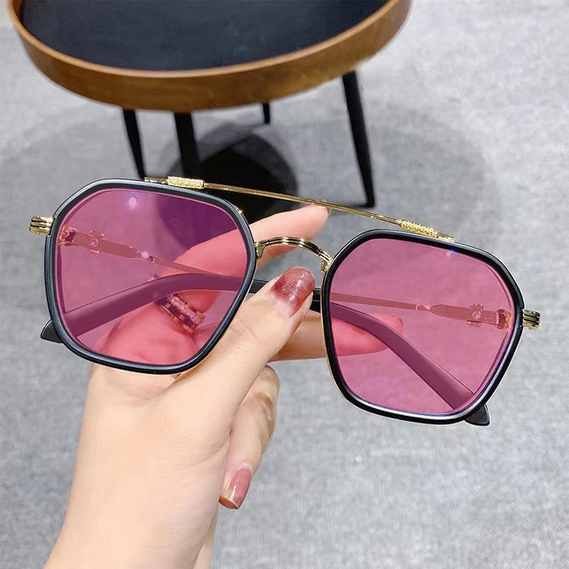 kính cận có độ 0.5~6.0 +kính đổi màu，Mắt Kính Gọng Lớn Thay Đổi Màu Sắc Phong Cách Hàn Quốc，Gọng kính kim loại  chống ánh sáng xanh thời trang cao cấp nam nữ