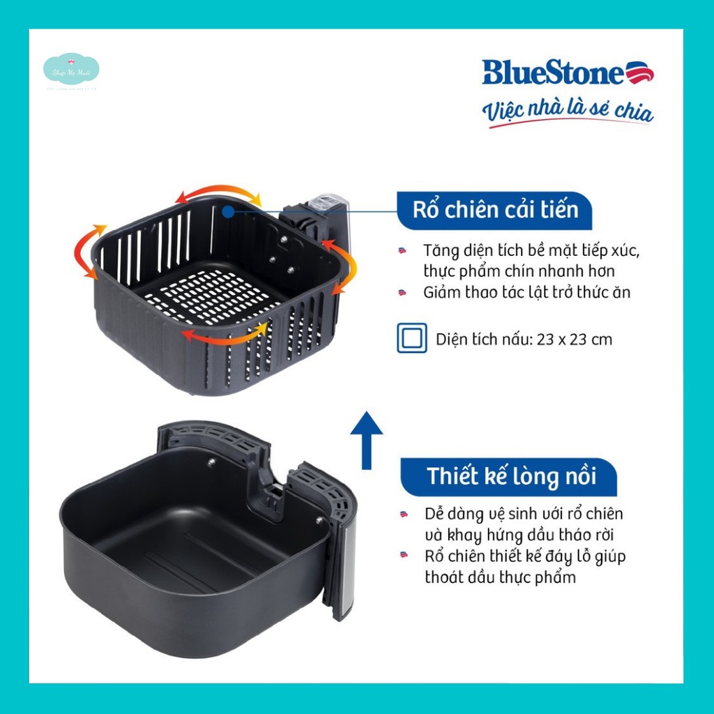 Nồi Chiên Không Dầu Điện Tử BlueStone AFB-5880