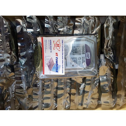 Ổ cứng HDD 500GB Western tím hàng bảo hành 24 tháng | BigBuy360 - bigbuy360.vn