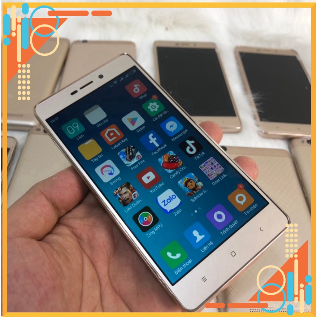 BIG SALE LỚN Điện Thoại Cảm Ứng Xiaomi Redmi 3 Cấu Hình Mạnh Màn Hình Rộng 5inch Pin 4100mah Ram 2G Bộ Nhớ 16G BIG SALE