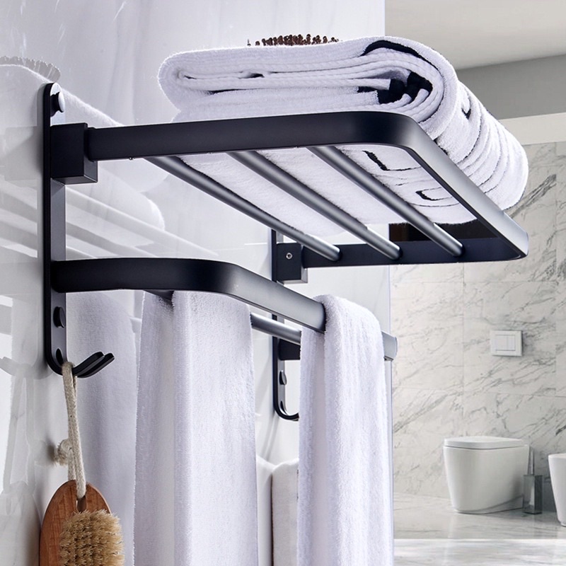 Gía treo khăn tắm , Kệ để đồ nhà tắm có thể nâng hạ ,hợp kim nhôm siêu bên tiêu chuẩn Châu Âu.