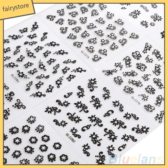Set 30 tệp hình dán trang trí móng tay nghệ thuật họa tiết nhiều kiểu
