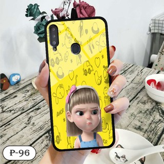 Ốp lưng kính 3D Samsung A20s- hình cute