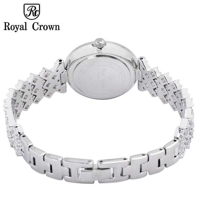 Đồng hồ nữ chính hãng Royal Crown 2601 dây đá vỏ trắng