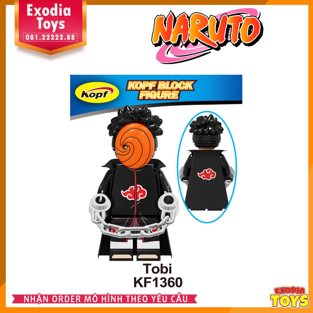 Xếp hình Minifigure nhân vật Naruto Truyền Nhân Cửu Vỹ Hồ - Đồ Chơi Lắp Ghép Sáng Tạo - KOPF KF6118