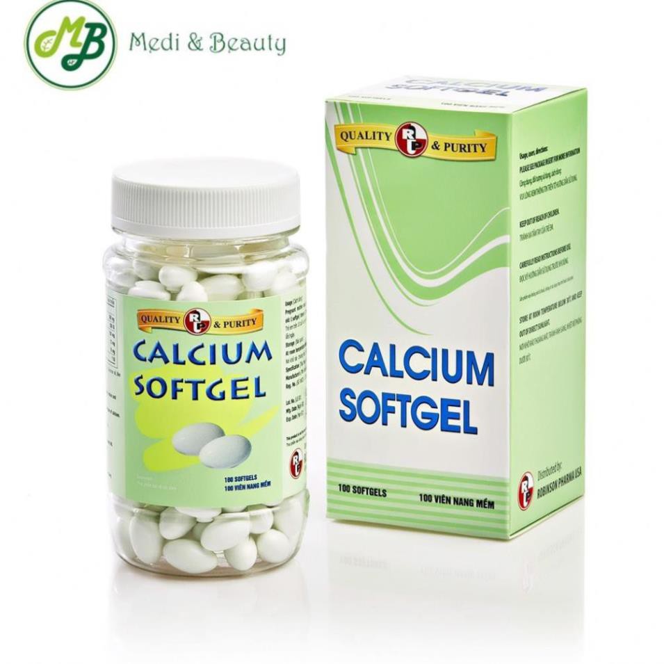 Viên Uống Canxi Vitamin D3 Calcium SoftGel,Giúp Xương Chắc Khỏe Trẻ Còi Xương Chậm Mọc Răng