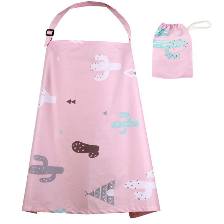 Khăn cotton che phủ giúp mẹ cho bé uống sữa tiện lợi