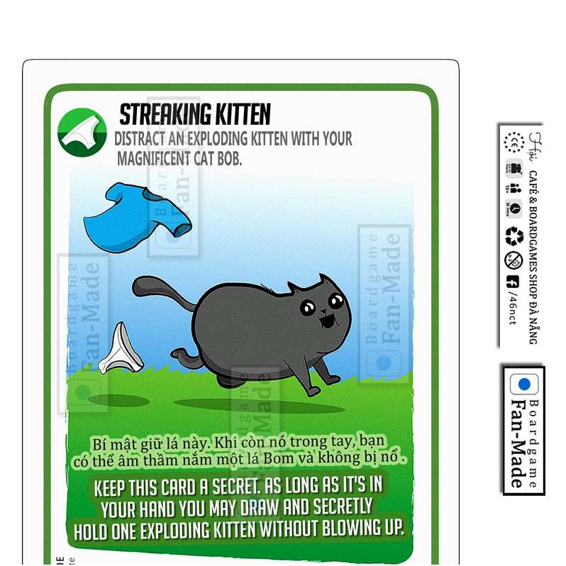 Bài Mèo Mở rộng Streaking Kittens 20 lá  (tặng 5 lá)