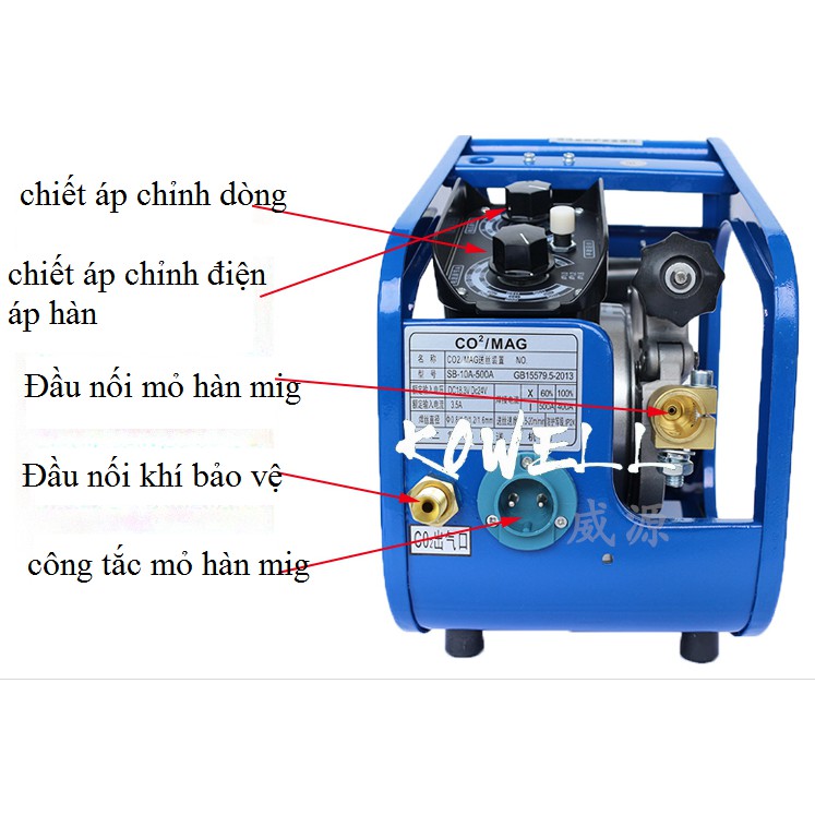 Nút ấn inching đầu cấp dây máy hàn mig Phụ kiện máy hàn