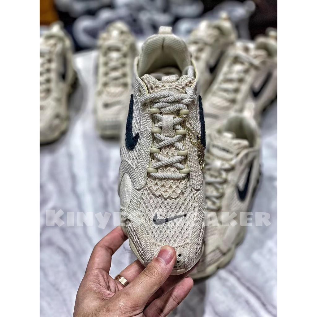 Giày NK Air Zoom Spiridon Cage 2 Stussy Fossil