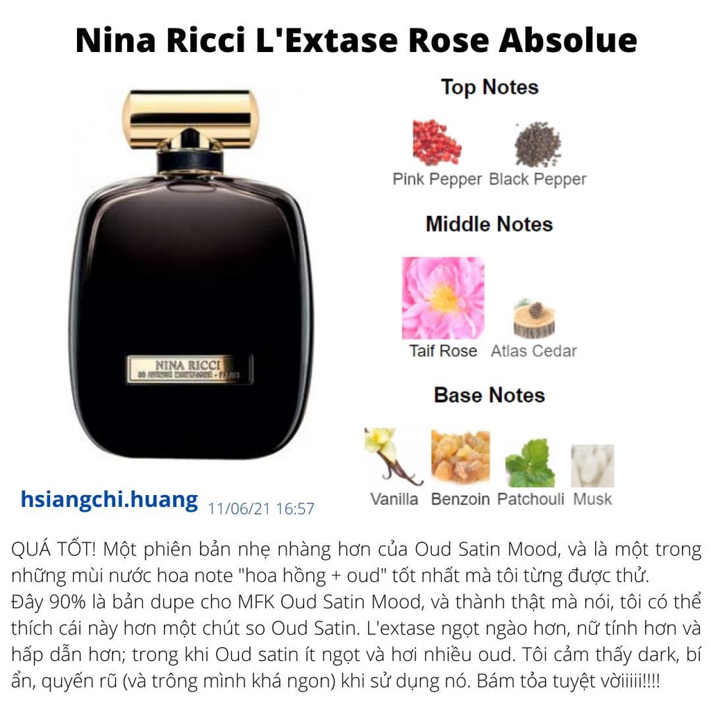 Bi K Shop - Nước hoa unisex L'Extase Rose Absolue Nina Ricci