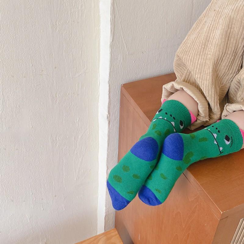 Vớ dài vừa họa tiết hoạt hình nhiều màu sắc dễ thương cho trẻ em