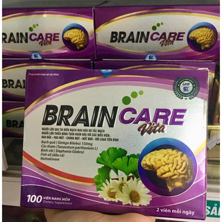 Viên Uống Brain care vita BỔ NÃO, TUẦN HOÀN MÁU NÃO