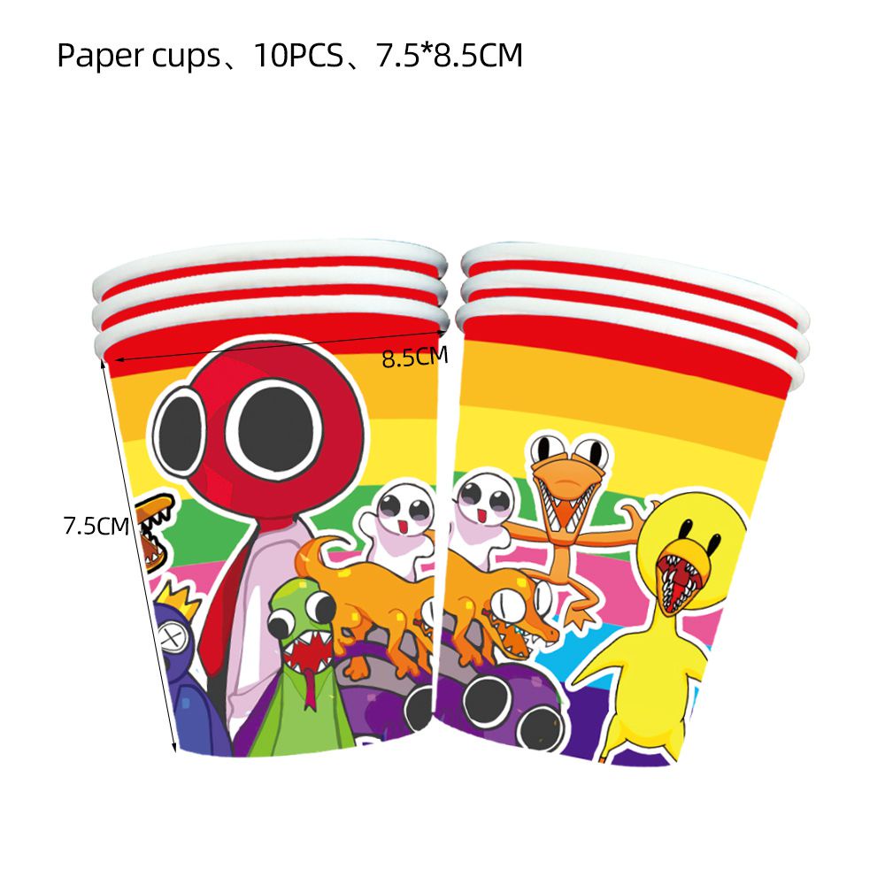game Roblox Rainbow Friends Party Supplies Banner Cake Topper Balloons Kids Birthday gift