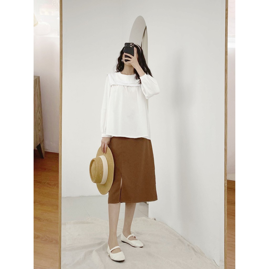 [Mã WABRLOW5 giảm 15% đơn 300K] Chân váy kaki dài LYRA cạp cao nhã nhặn nữ tính - VSYCD0012 | BigBuy360 - bigbuy360.vn