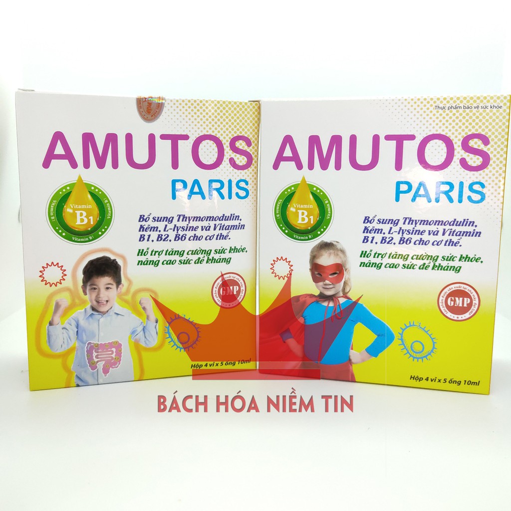 AMUTOS Paris - Bổ sung Thymomodulin, Taurin, kẽm, vitamin - tăng cường sức đề kháng