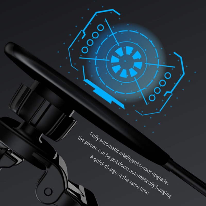 Giá Đỡ Điện Thoại Sạc Không Dây IOR 15W 15W Bằng Hợp Kim Nhôm Gắn Lỗ Thông Gió Xe Hơi