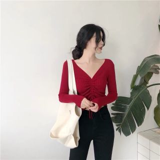 Áo len nữ thun gân đủ màu