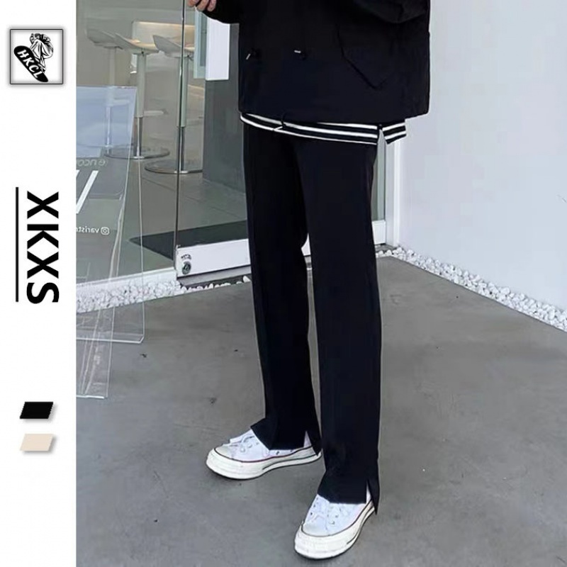 IMaodou Quần tây ống suông xẻ tà bên hông thời trang Hàn Quốc cao cấp dễ phối đồ dành cho nam